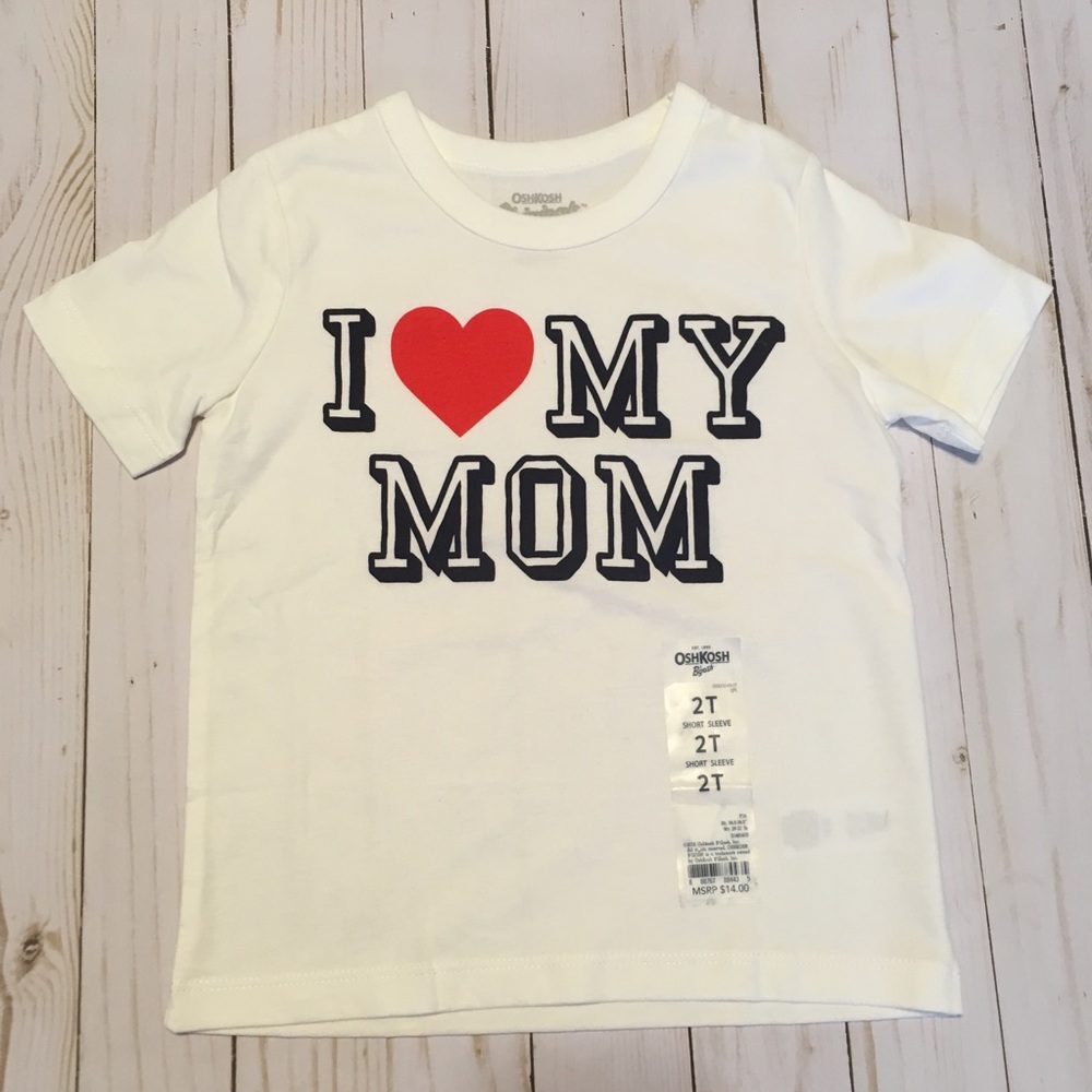 Boys I love Mom tee